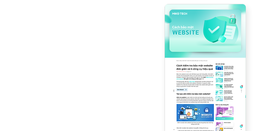 Bảo mật website hiệu quả